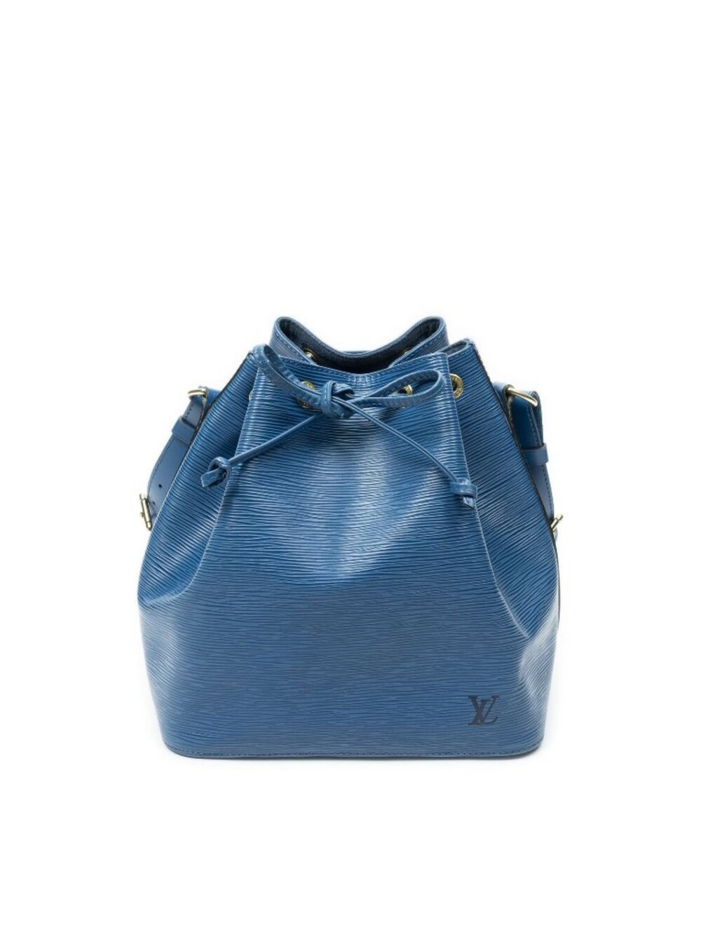 Louis Vuitton Noe Blue Epi Bucket Bag
